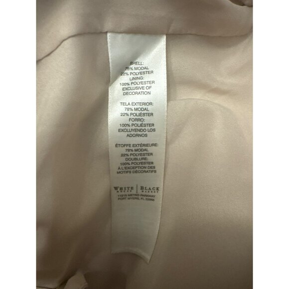 White House Black Market Womens Size 4 Challis Casual Skirt Beige Tan Short NWT - Picture 6 of 6